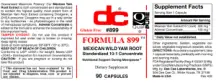 Label for Formula 899