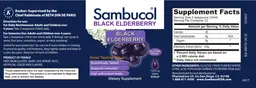 Label for Black Elderberry Syrup