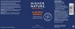 Label for Aloe Gold Natural