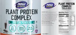 Label for Plant Protein Complex Chocolate Mocha