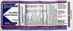 Label for EveryDay Multi-Vitamin