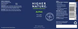 Label for Alpha