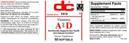 Label for Vitamins A and D