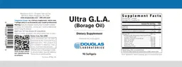 Label for Ultra G.L.A. (Borage Oil)