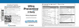 Label for Ultra Preventive 2 Daily