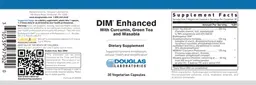 Label for DIM Enhanced with Curcumin, Green Tea and Wasabia