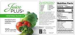 Label for Vegetable Blend +
