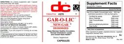 Label for Gar-O-Lic