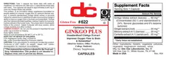 Label for Ginkgo Plus