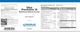 Label for Ultra Preventive III