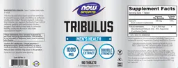Label for Tribulus 1,000 mg