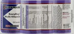 Label for EveryDay Multi-Vitamin