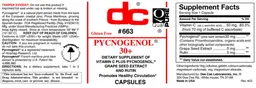 Label for Pycnogenol 30+