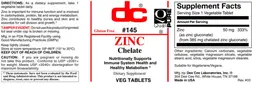 Label for Zinc