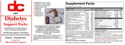 Label for Diabetes Advanced Support Packs