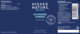 Label for Glutamine Powder