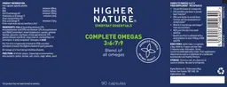 Label for Complete Omegas 3:6:7:9