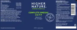Label for Complete Omegas 3:6:7:9