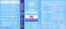 Label for PRE Watermelon Blueberry