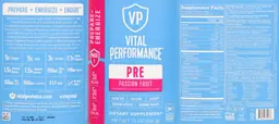 Label for PRE Passion Fruit