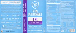 Label for PRE Lemon Grape