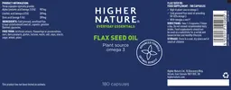 Label for Flax Seed Oil