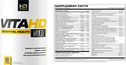 Label for VitaHD Essential Health Multi