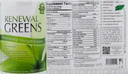 Label for Renewal Greens Professional Strength Greens