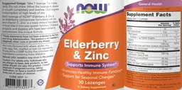 Label for Elderberry & Zinc