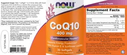 Label for CoQ10 400 mg