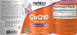 Label for CoQ10 100 mg