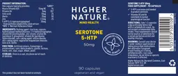 Label for Serotone 5-HTP 50 mg
