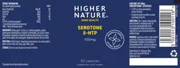 Label for Serotone 5-HTP 100 mg