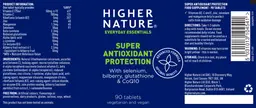 Label for Super Antioxidant Protection