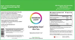 Label for Complete Iron Mini-Tabs
