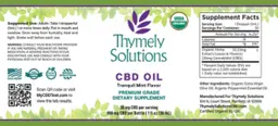 CBD Oil Tranquil Mint Flavor