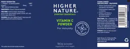 Label for Vitamin C Powder