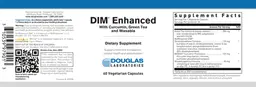 Label for DIM Enhanced With Curcumin, Green Tea and Wasabia