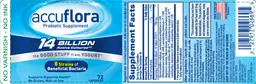 Label for Accuflora