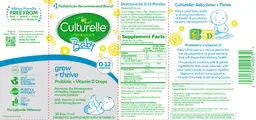 Label for Baby Grow + Thrive