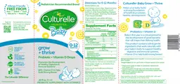 Label for Baby Grow + Thrive