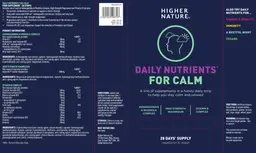 Label for Ashwagandha & Rhodiola Complex