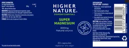 Label for Super Magnesium 300 mg