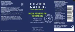 Label for High Strength Turmeric