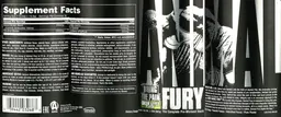 Label for Animal Fury Green Apple Flavor