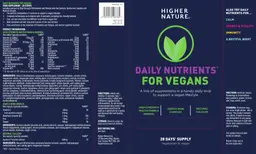 Label for High Strength Multivitamin & Mineral