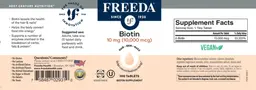 Label for Biotin 10 mg (10,000 mcg)