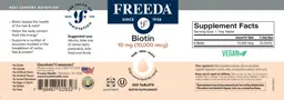 Label for Biotin 10 mg (10,000 mcg)