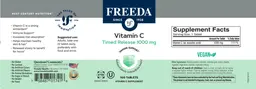 Label for Vitamin C Timed Release 1000 mg