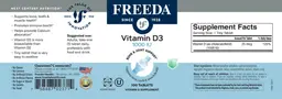Label for Vitamin D3 1000 IU